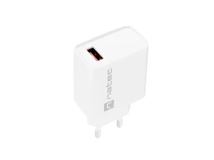 Universální nabíječka Natec RIBERA 18W 1X USB-A, bílá - obrázek 5
