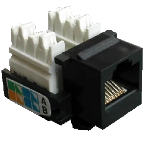 DATACOM Keystone cat5E black UTP