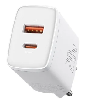 Baseus CCXJ-B02 Compact Quick Nabíječka USB/USB-C 20W White - obrázek 2