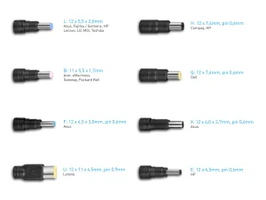 AVACOM QuickTIP 250W univerzální napájecí adaptér 8 konektorů - obrázek 2