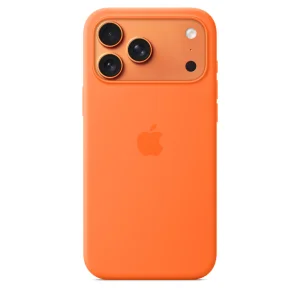 iPhone 17 Pro Max Silicone Case w MS – Orange / SK