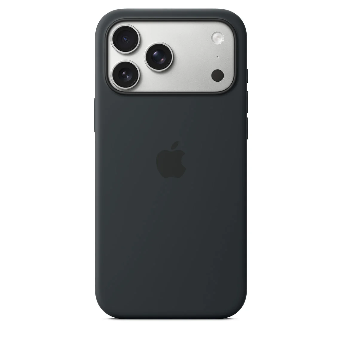 iPhone 17 Pro Max Silicone Case with MS – Black