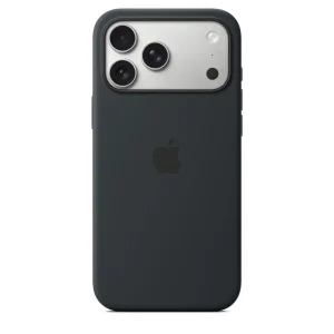 iPhone 17 Pro Max Silicone Case with MS – Black