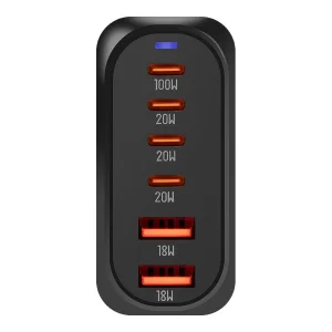 OBAL:ME Terminal GaN Stolní nabíječka 4C2A 100W Black - obrázek 4