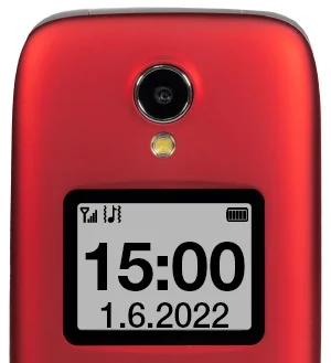 EVOLVEO EasyPhone FS, vyklápěcí telefon 2.8" pro seniory s nabíjecím stojánkem (červená barva) - obrázek 16