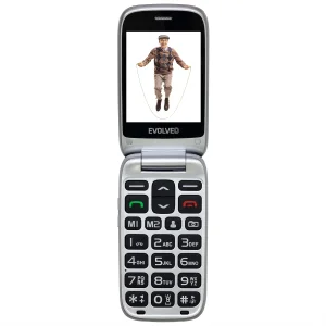 EVOLVEO EasyPhone FS, vyklápěcí telefon 2.8" pro seniory s nabíjecím stojánkem (červená barva) - obrázek 22