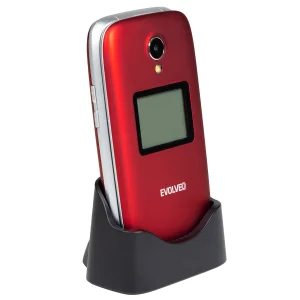 EVOLVEO EasyPhone FS, vyklápěcí telefon 2.8" pro seniory s nabíjecím stojánkem (červená barva) - obrázek 23