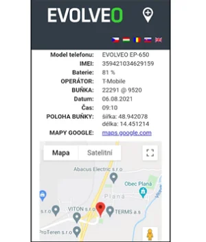 EVOLVEO EasyPhone FS, vyklápěcí telefon 2.8" pro seniory s nabíjecím stojánkem (červená barva) - obrázek 5