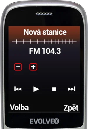 EVOLVEO EasyPhone FS, vyklápěcí telefon 2.8" pro seniory s nabíjecím stojánkem (červená barva) - obrázek 6