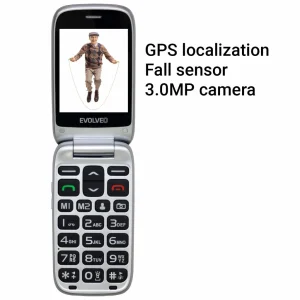 EVOLVEO EasyPhone FS, vyklápěcí telefon 2.8" pro seniory s nabíjecím stojánkem (červená barva) - obrázek 8