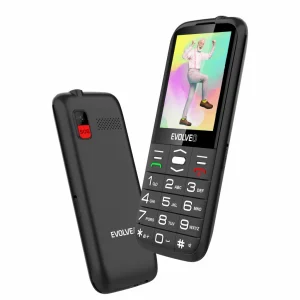 EVOLVEO EasyPhone FS, vyklápěcí telefon 2.8" pro seniory s nabíjecím stojánkem (černá barva) - obrázek 11