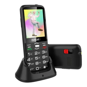 EVOLVEO EasyPhone FS, vyklápěcí telefon 2.8" pro seniory s nabíjecím stojánkem (černá barva) - obrázek 12