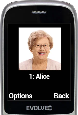 EVOLVEO EasyPhone FS, vyklápěcí telefon 2.8" pro seniory s nabíjecím stojánkem (černá barva) - obrázek 21