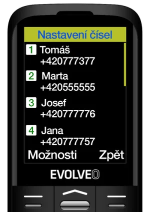 EVOLVEO EasyPhone FS, vyklápěcí telefon 2.8" pro seniory s nabíjecím stojánkem (černá barva) - obrázek 6