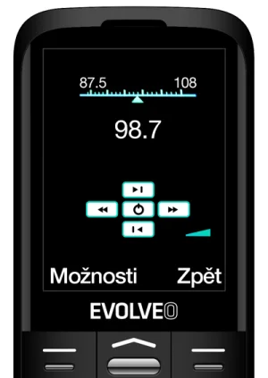 EVOLVEO EasyPhone FS, vyklápěcí telefon 2.8" pro seniory s nabíjecím stojánkem (černá barva) - obrázek 7