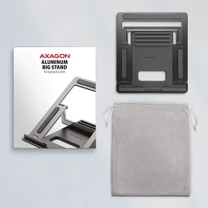 AXAGON STND-L stojan pro notebooky 10"-17,3" šedý - obrázek 2