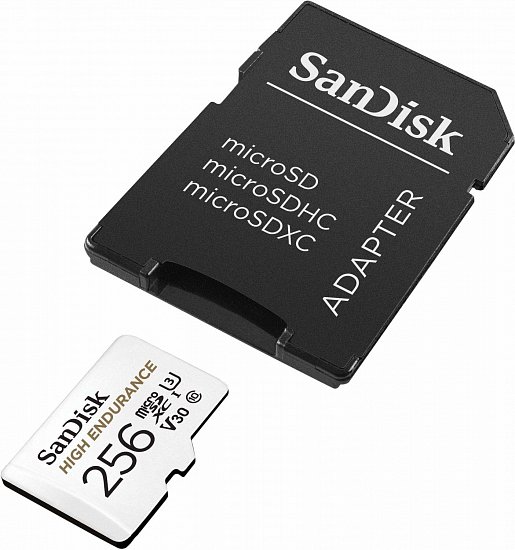 SanDisk High Endurance microSDXC 256GB + adaptér
