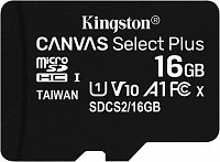 16GB microSDHC Kingston Canvas Select Plus  A1 CL10 100MB/s bez adapteru