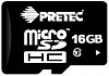 Pretec MicroSDHC 16 GB CLASS 10 + SD adaptér