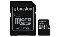 16GB microSDHC Kingston UHS-I Industrial Temp + SD adapter