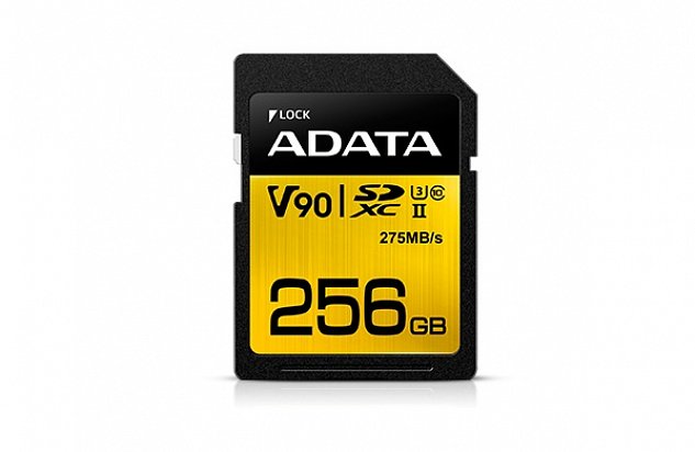 ADATA SDXC 256GB UHS-II U3 (275/155MB)