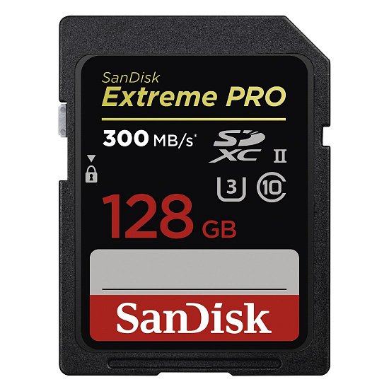 SanDisk Extreme Pro SDXC 128GB 300MB/S UHS-II