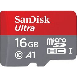 SanDisk Ultra microSDHC 16GB 98MB/s + adaptér