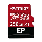 256GB microSDXC Patriot V30 A1, class 10 U3 100/80MB/s + adapter