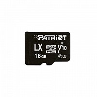16GB microSDHC Patriot V10, class 10 U1 až 80MB/s + adapter