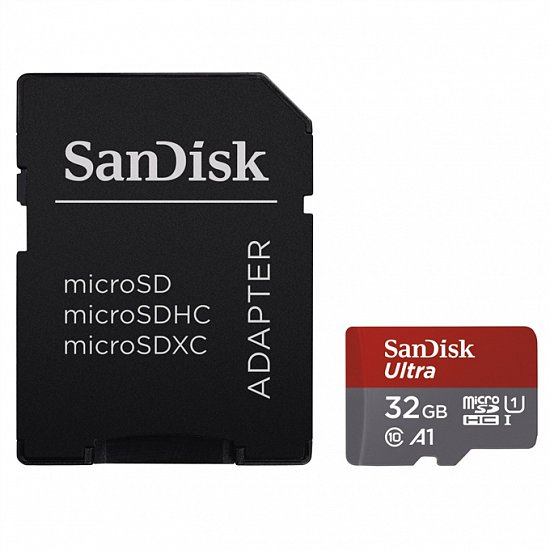 SanDisk Ultra microSDHC 32GB 98MB/s + adaptér