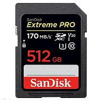 SanDisk Extreme Pro SDXC 512GB 170MB/s V30 UHS-I