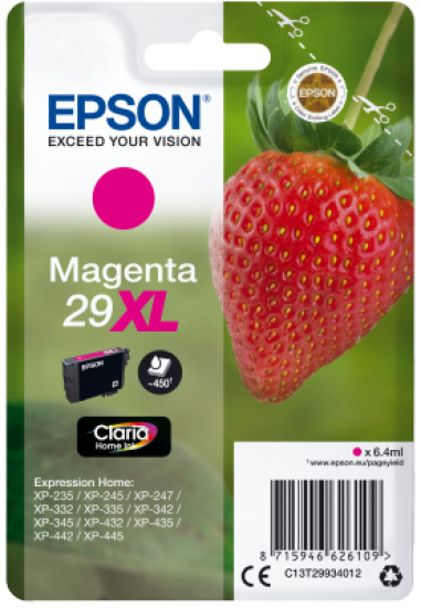 Epson Singlepack Magenta 29XL Claria Home Ink