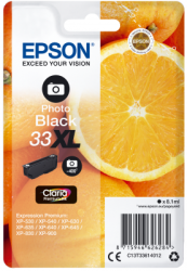 Epson Singlepack Photo Black 33XL Claria Prem. Ink