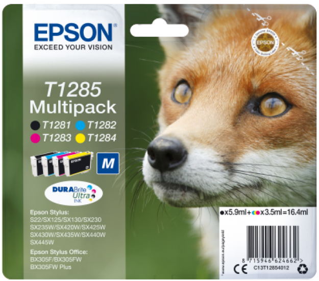 Multipack CMYK Ink Cartridge  (T1285)