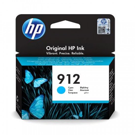 HP 912 ink. azurová 3YL77AE