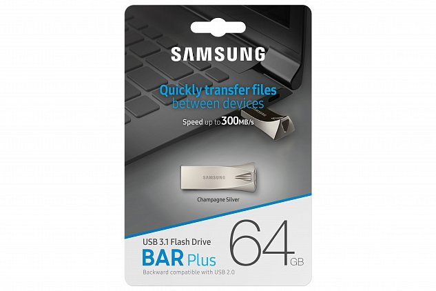 Samsung - USB 3.1 Flash Disk 64 GB, stříbrná