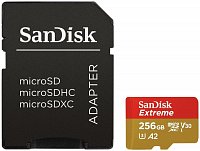 SanDisk Extreme microSDXC 256GB 160MB/s + adaptér