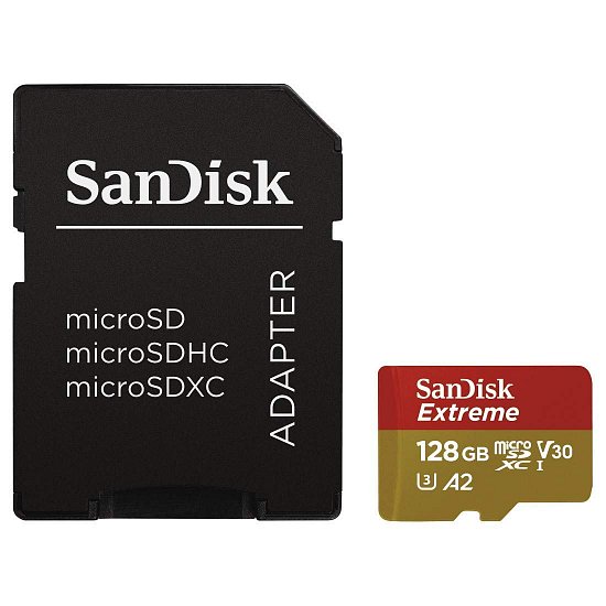 SanDisk Extreme microSDXC 128GB 160MB/s + adaptér