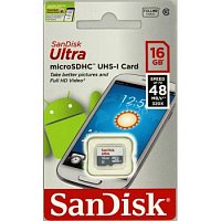 SanDisk Ultra microSDHC 16GB 80MB/s