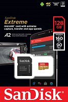 SanDisk Extreme microSDXC 128GB 160MB/s + adaptér