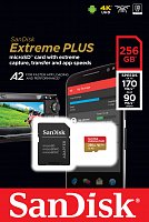 SanDisk Extreme Plus microSDXC 256GB 170MB/s +ada.