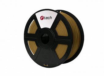 Tisková struna (filament) C-TECH, PLA, 1,75mm, 1kg, hnědá