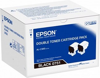 Double pack Toner Black -  Epson WorkForce AL-C300