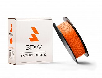 3DW - PLA filament 1,75mm fluooranž,0,5 kg,tisk190-210°C