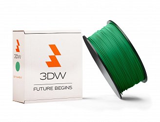 3DW - PLA filament 1,75mm zelená, 1kg, tisk 190-210°C