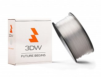 3DW - PLA filament 1,75mm transparent,1kg,tisk 190-210°C