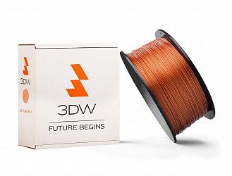 3DW - PLA filament 1,75mm měděná, 1kg, tisk 190-210°C