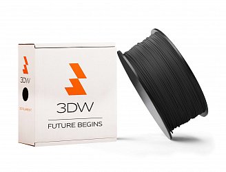 3DW - PLA filament 2,9mm černá, 1kg, tisk 195-225°C