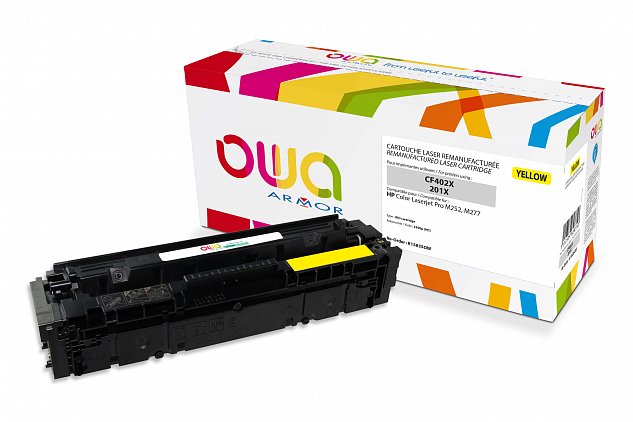 OWA Armor toner pro HP CF402X,žlutý,2300st.