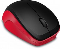 LEDGY Mouse - Wireless, Silent, black-red